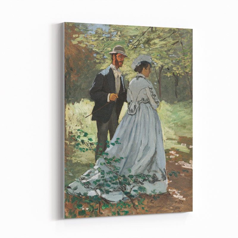 Bazille and Camille by Claude Monet Art Print