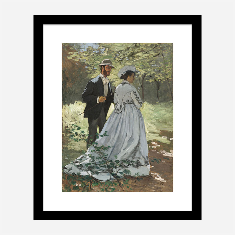 Bazille and Camille by Claude Monet Art Print