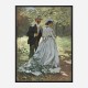 Bazille and Camille by Claude Monet Art Print