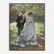 Bazille and Camille by Claude Monet Art Print