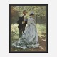 Bazille and Camille by Claude Monet Art Print