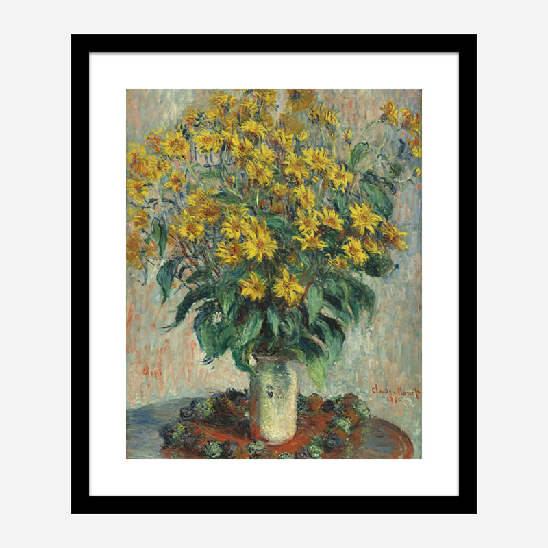 Jerusalem Artichoke Flowers by Claude Monet Art Print