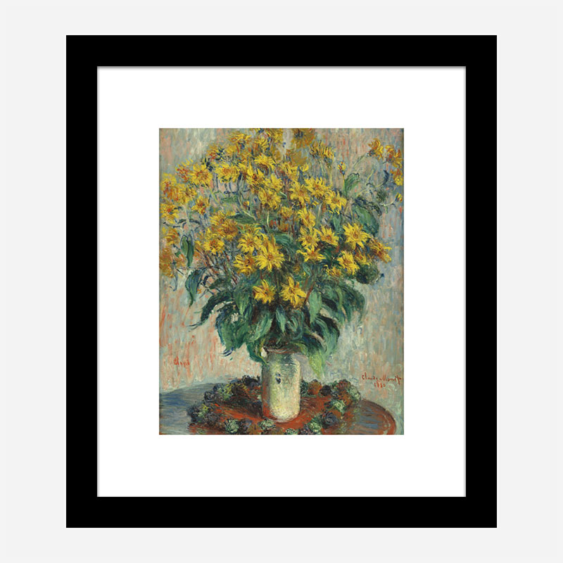 Jerusalem Artichoke Flowers by Claude Monet Art Print