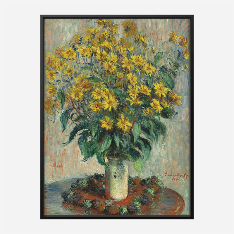 Jerusalem Artichoke Flowers by Claude Monet Art Print