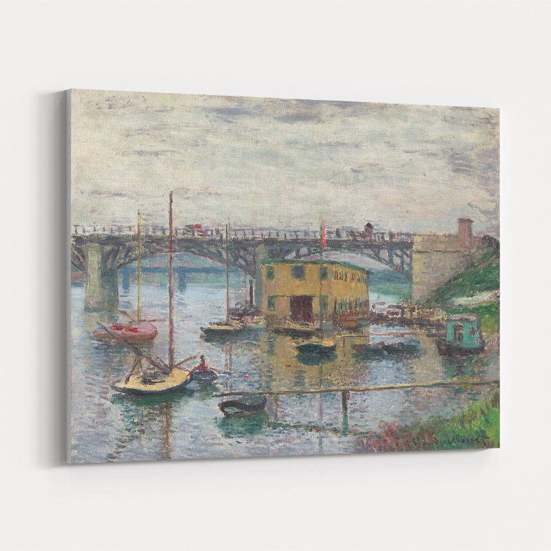 Bridge at Argenteuil on a Gray Day by Claude Monet Art Print