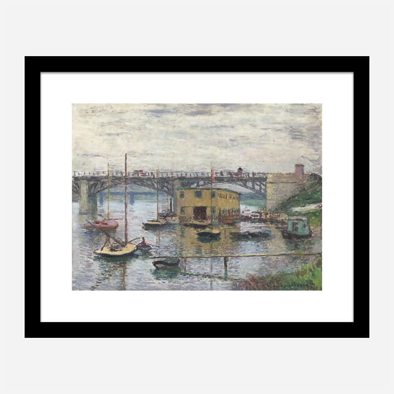 Bridge at Argenteuil on a Gray Day by Claude Monet Art Print