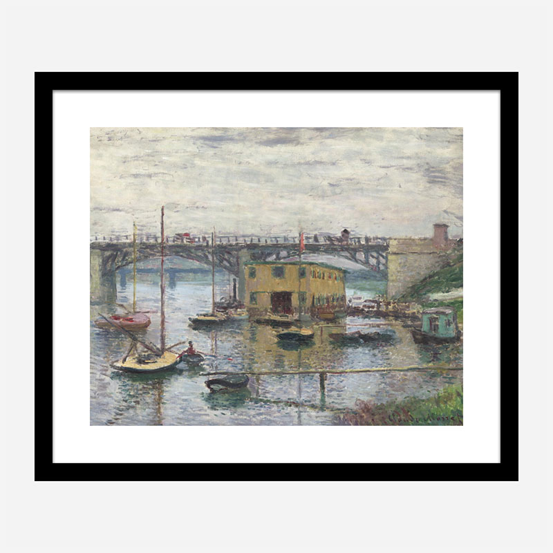 Bridge at Argenteuil on a Gray Day by Claude Monet Art Print