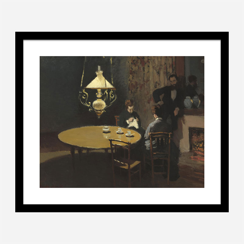 Interior after Dinner by Claude Monet Art Print