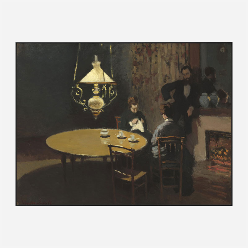 Interior after Dinner by Claude Monet Art Print