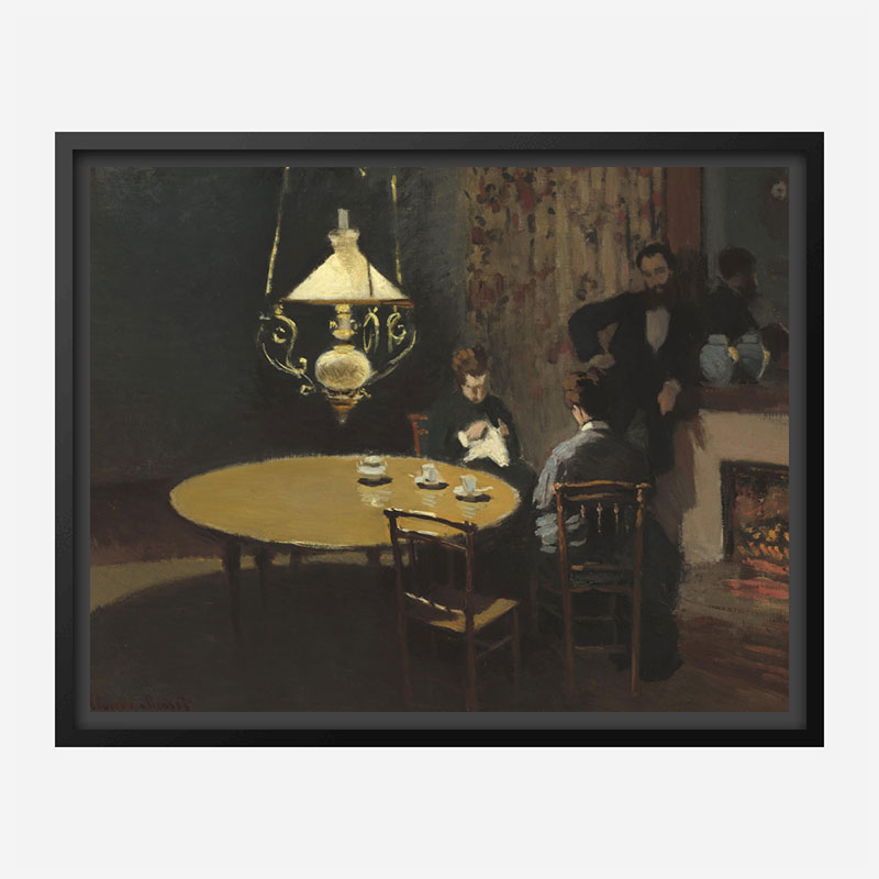 Interior after Dinner by Claude Monet Art Print