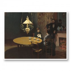 Interior after Dinner by Claude Monet Art Print