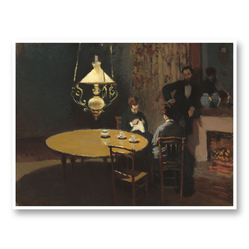 Interior after Dinner by Claude Monet Art Print