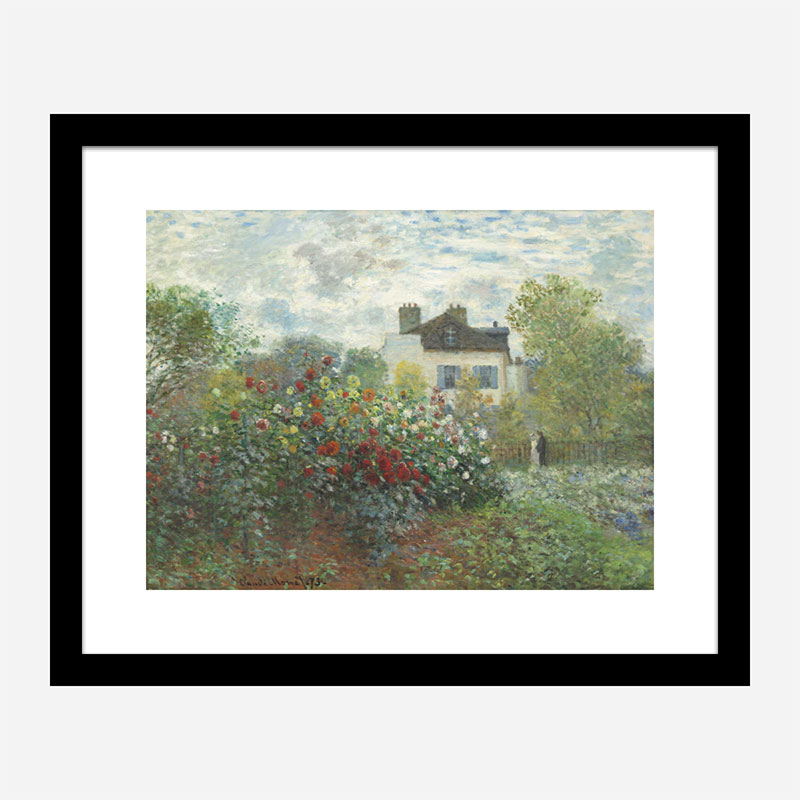 The Artists Garden in Argenteuil by Claude Monet Art Print