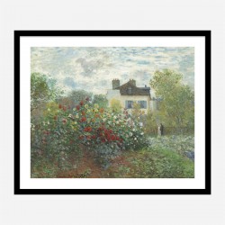 The Artists Garden in Argenteuil by Claude Monet Art Print