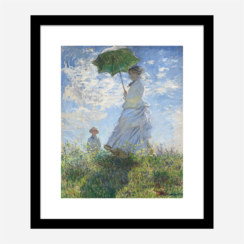 Woman with a Parasol by Claude Monet Art Print