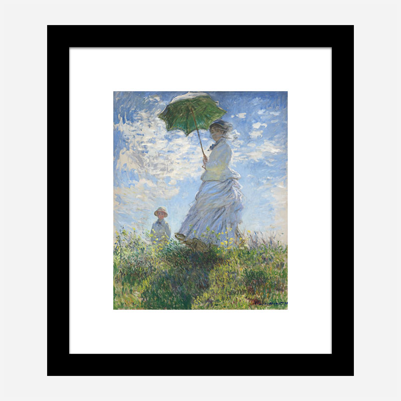 Woman with a Parasol by Claude Monet Art Print