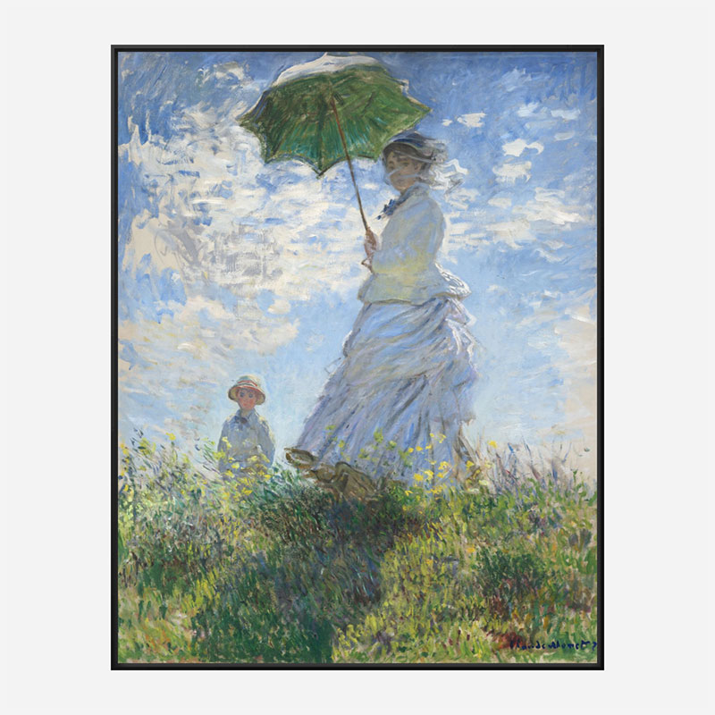 Woman with a Parasol by Claude Monet Art Print