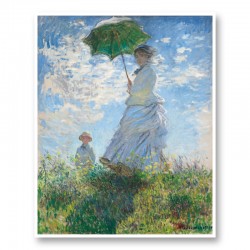 Woman with a Parasol by Claude Monet Art Print