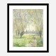 Woman Seated under the Willows by Claude Monet Art Print