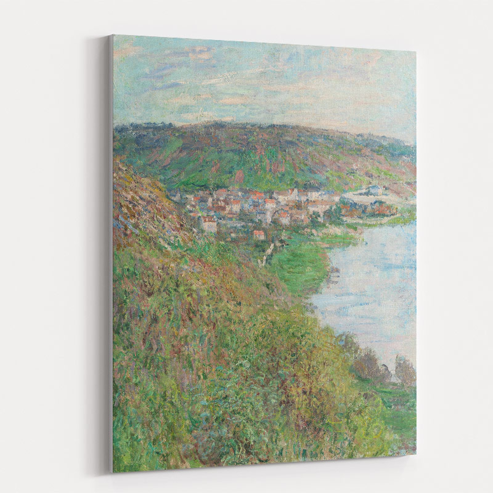 View of Vetheuil by Claude Art Print