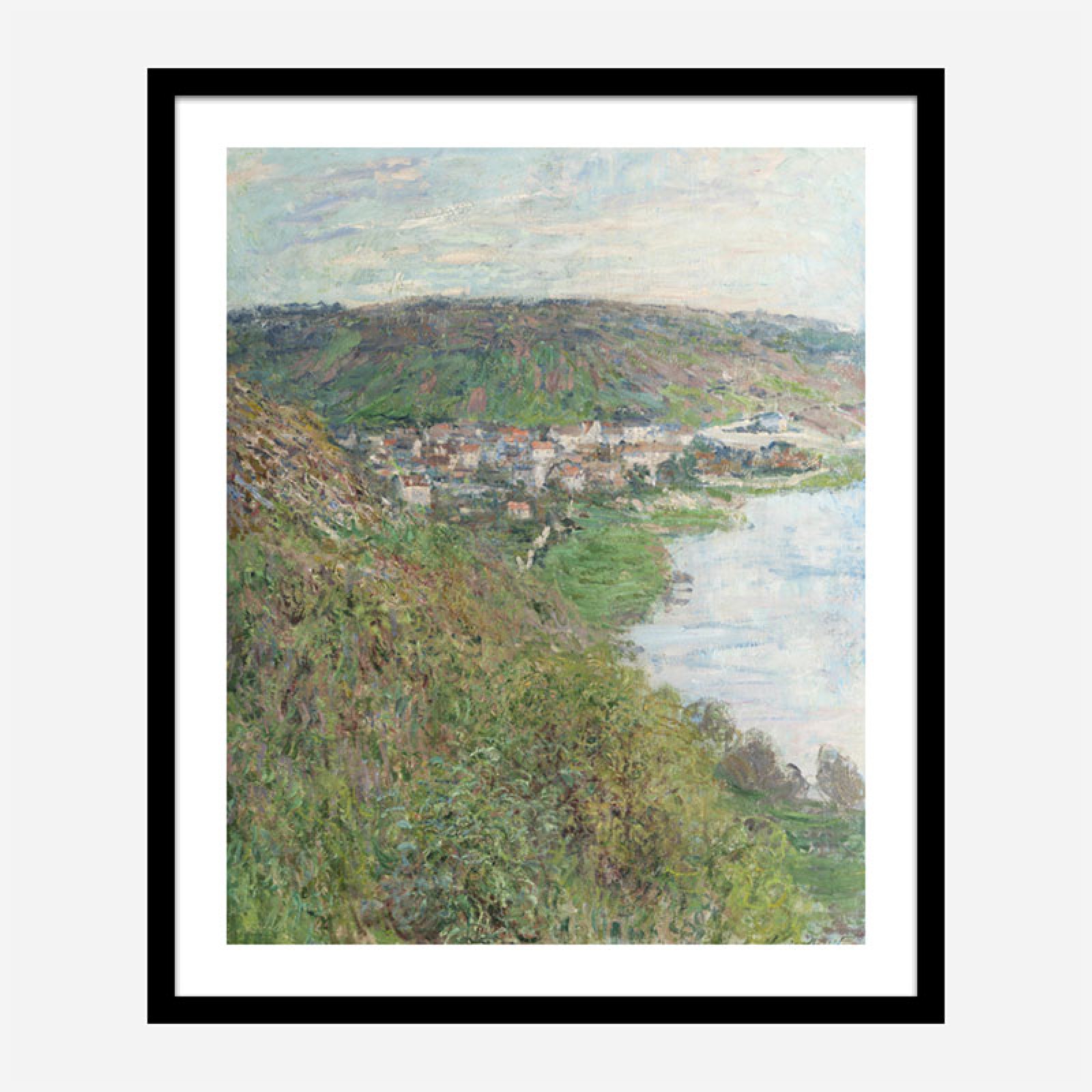 View of Vetheuil by Claude Art Print