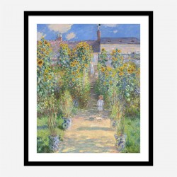 The Artist's Garden at Vetheuil by Claude Monet Art Print