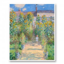 The Artist's Garden at Vetheuil by Claude Monet Art Print