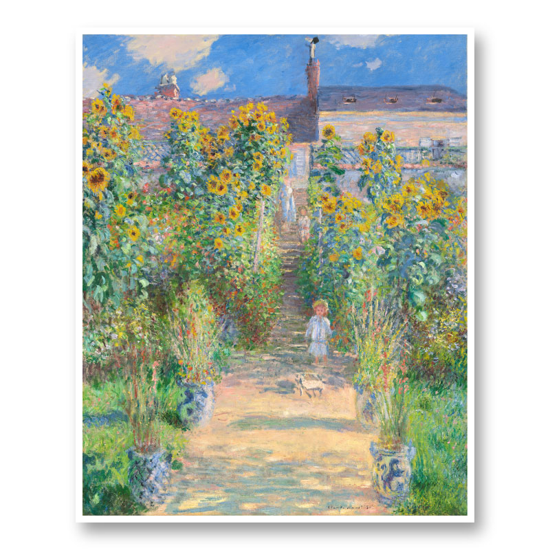 The Artist's Garden at Vetheuil by Claude Monet Art Print