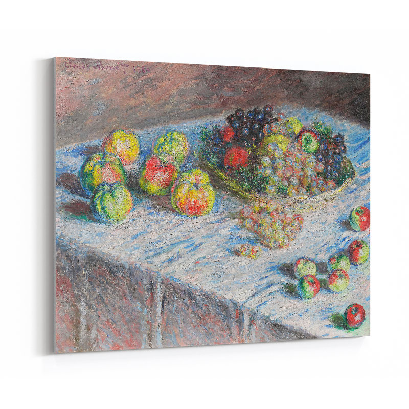 Apples and Grapes by Claude Monet Art Print