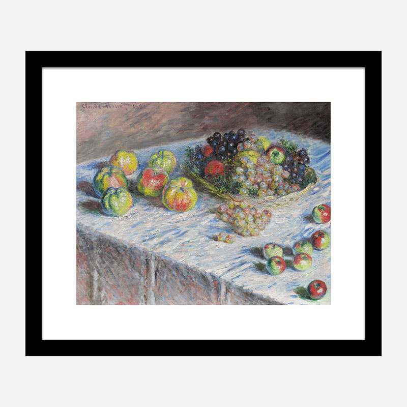 Apples and Grapes by Claude Monet Art Print