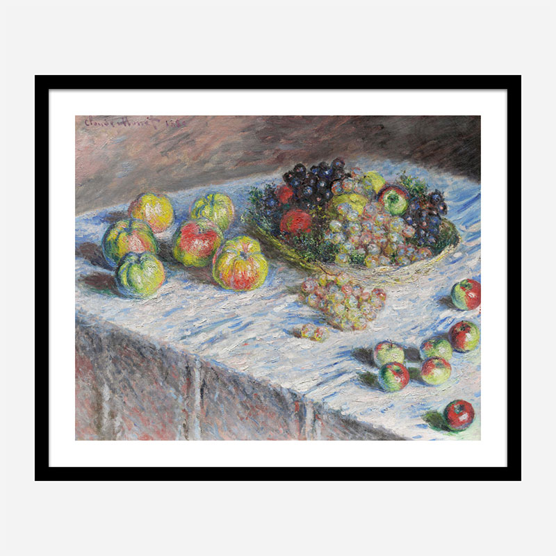 Apples and Grapes by Claude Monet Art Print