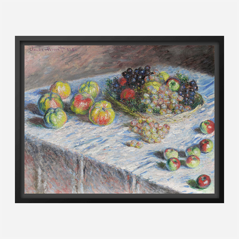 Apples and Grapes by Claude Monet Art Print