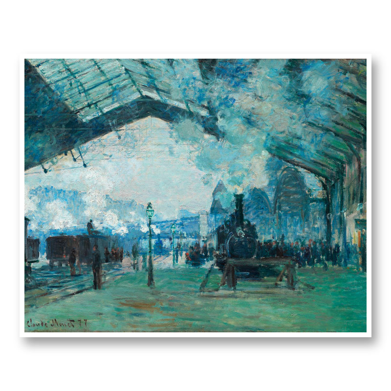 Arrival of the Normandy Train by Claude Monet Art Print