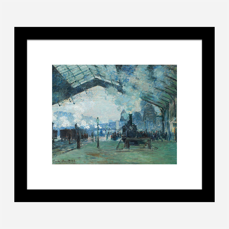 Arrival of the Normandy Train by Claude Monet Art Print