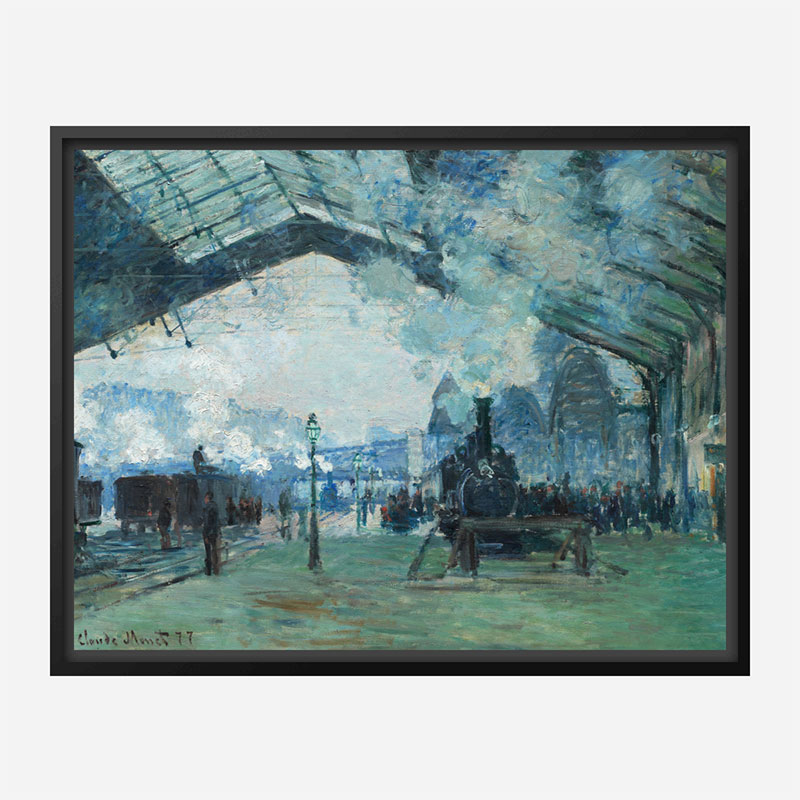 Arrival of the Normandy Train by Claude Monet Art Print