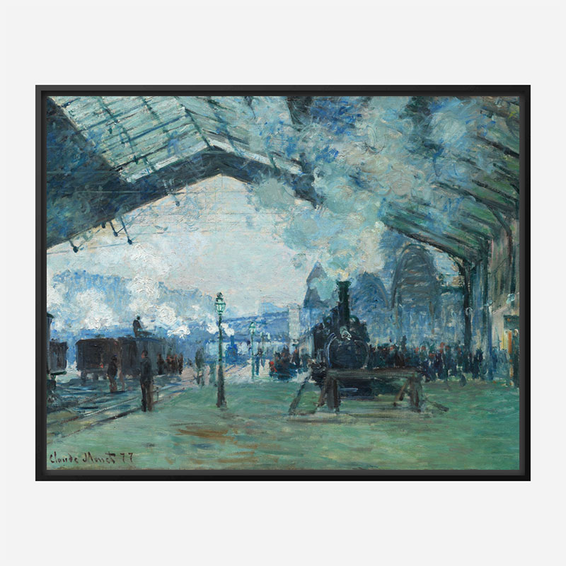 Arrival of the Normandy Train by Claude Monet Art Print