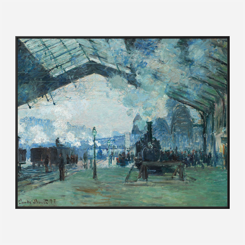 Arrival of the Normandy Train by Claude Monet Art Print