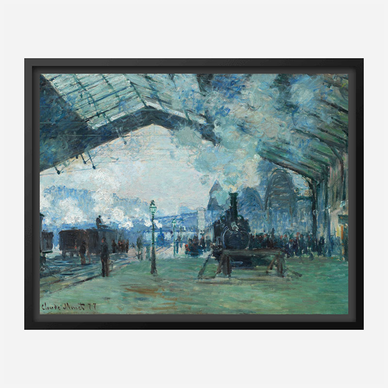 Arrival of the Normandy Train by Claude Monet Art Print