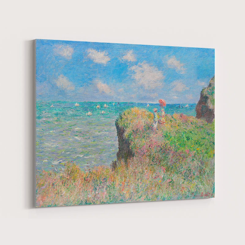 Cliff Walk at Pourville by Claude Monet Art Print