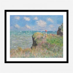 Cliff Walk at Pourville by Claude Monet Art Print