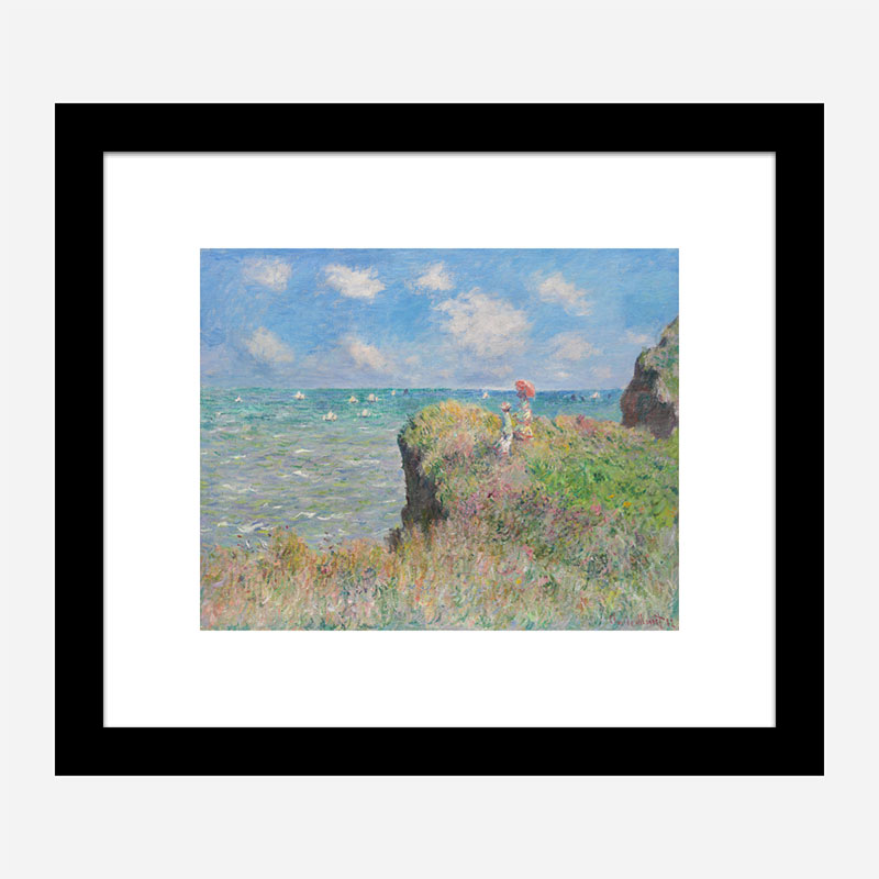 Cliff Walk at Pourville by Claude Monet Art Print