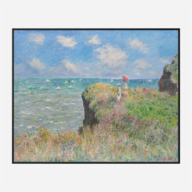 Cliff Walk at Pourville by Claude Monet Art Print