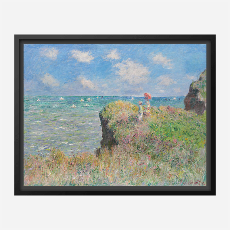 Cliff Walk at Pourville by Claude Monet Art Print