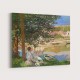 On the Bank of the Seine by Claude Monet Art Print