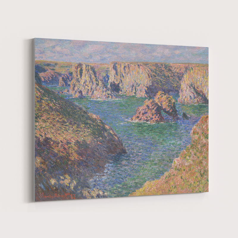 Port Domois Belle Isle by Claude Monet Art Print