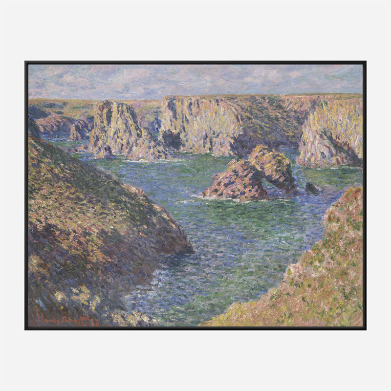 Port Domois Belle Isle by Claude Monet Art Print