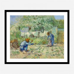 First Steps after Millet by Vincent Van Gogh Art Print