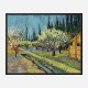 Orchard Bordered by Cypresses by Vincent Van Gogh Art Print