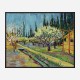 Orchard Bordered by Cypresses by Vincent Van Gogh Art Print