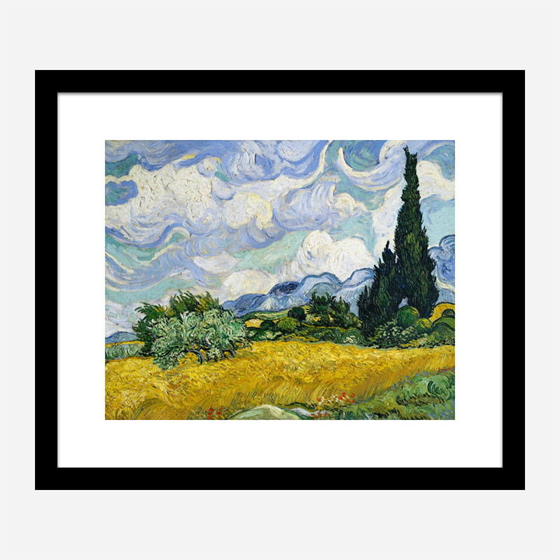 Wheat Field with Cypresses by Vincent Van Gogh Art Print